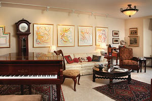Senior Apartment Living Room at Deupree House Cincinnati