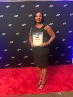 Beverly Edwards with ECH Best Nursing Home award