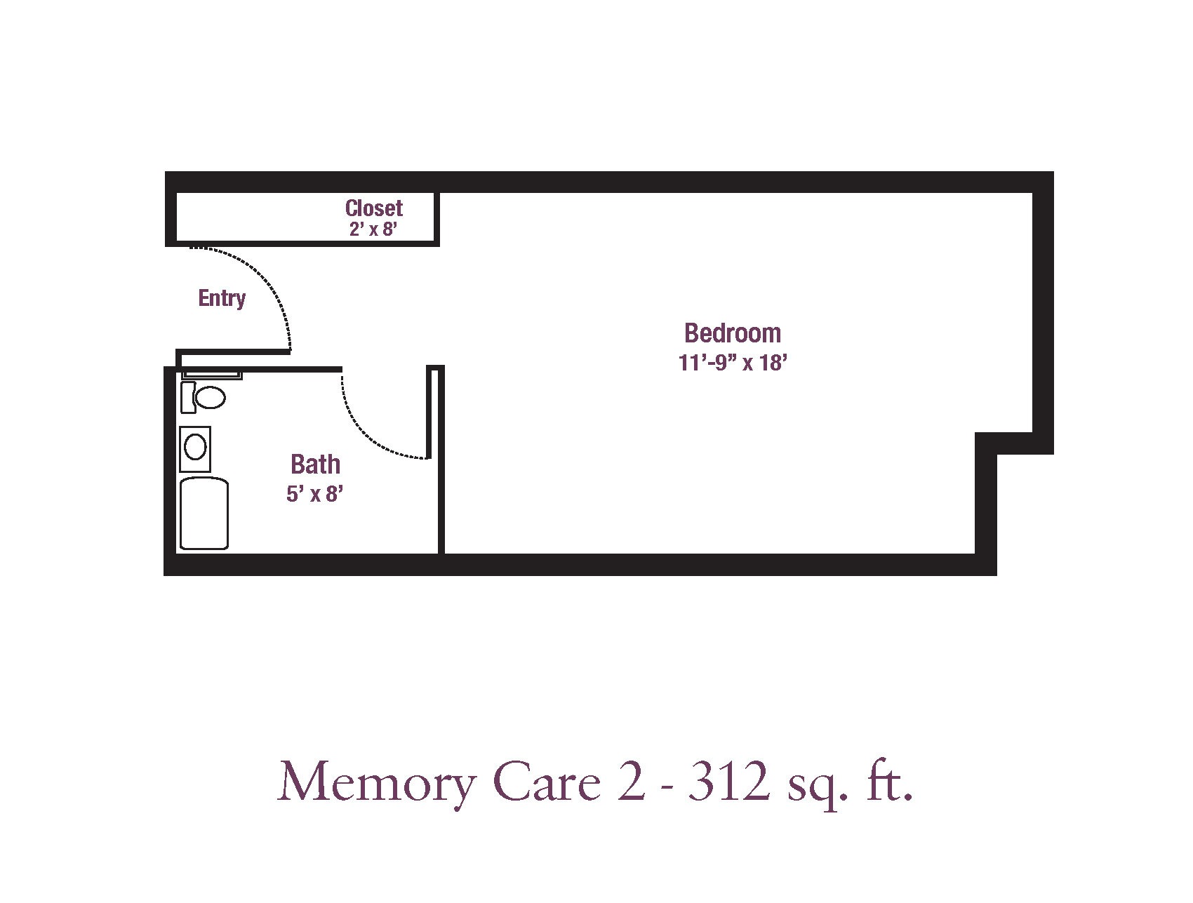 ECH Floor Plan - Memory Care 2_312sqft