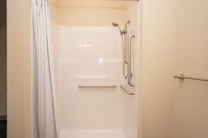 Walk in shower in an income based senior apartment in Florence KY
