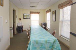 Community Dining room at St. Pius Place, affordable senior community