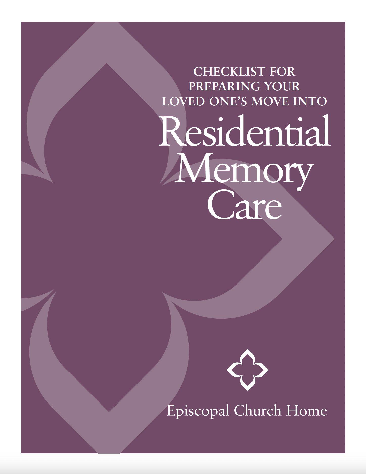 Checklist for Preparing Your Loved One's Move Into Residential Memory Care